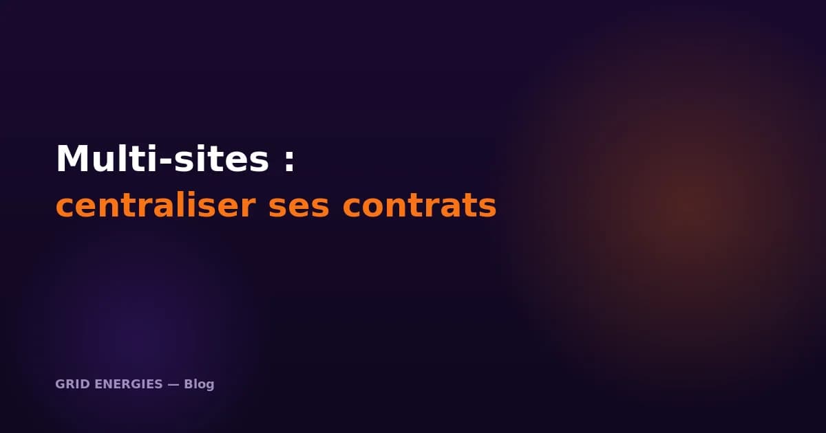 Gestion multi-sites énergie